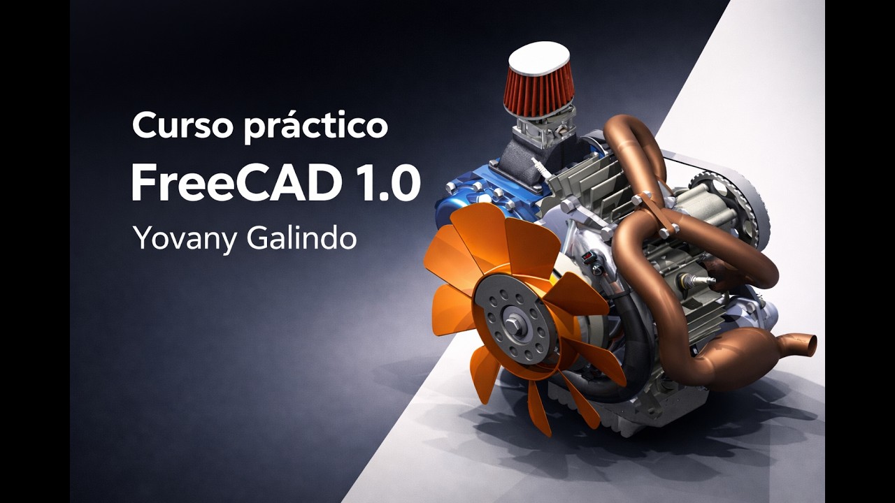Curso práctico FreeCAD 1.0 Ejercicio 9 Resuelto | Práctica REAL para dominar el software