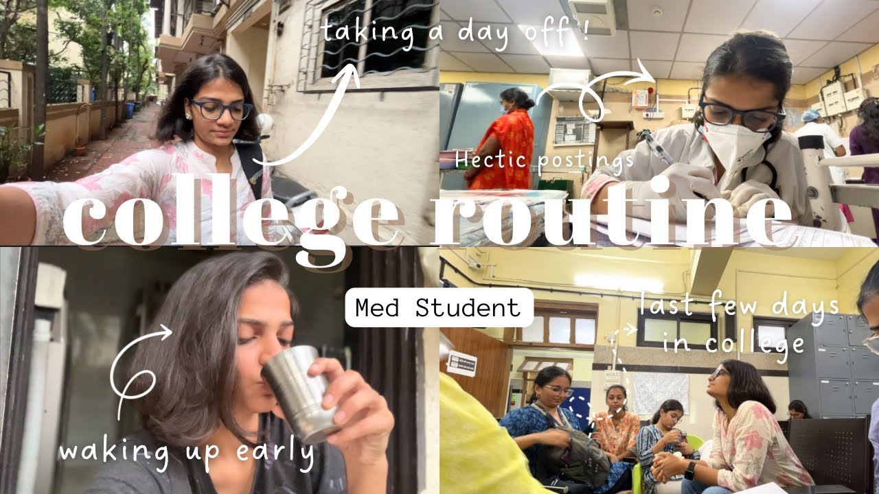 Med College Routine Vlog 🏥🩻|respi postings |clinic |self care 💌