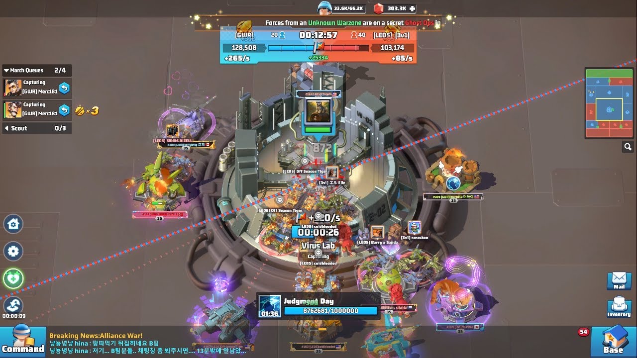 LastWar Canyon Storm #309 GWR vs #153 LEDS and #201 3v1 (9/18)