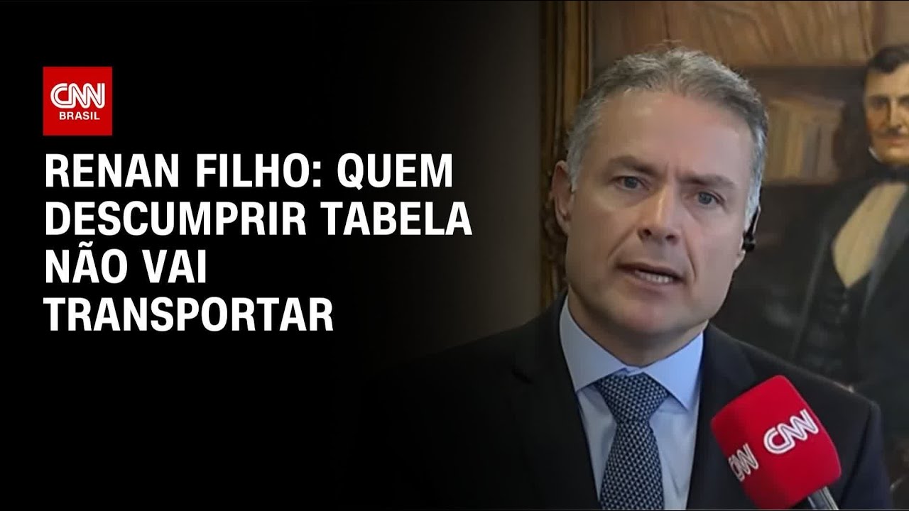 Empresa que descumprir piso do frete vai parar de transportar, diz Renan Filho | CNN 360&deg;