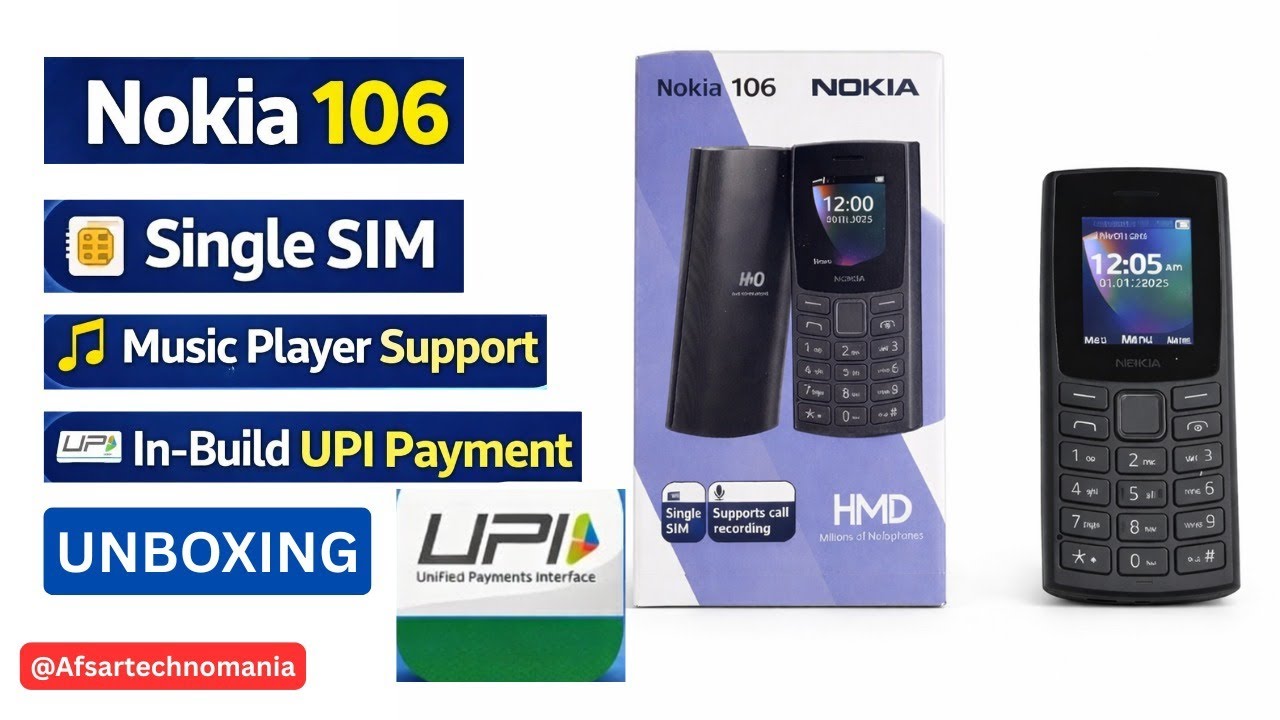 Nokia 106 Review 🔥 Music Player + Inbuilt UPI Payment | HMD Feature Phone 2025.#nokia 