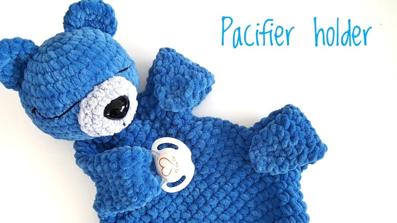 How to crochet teddy pacifier holder Part 1 / BIG helper for you and your baby during nights