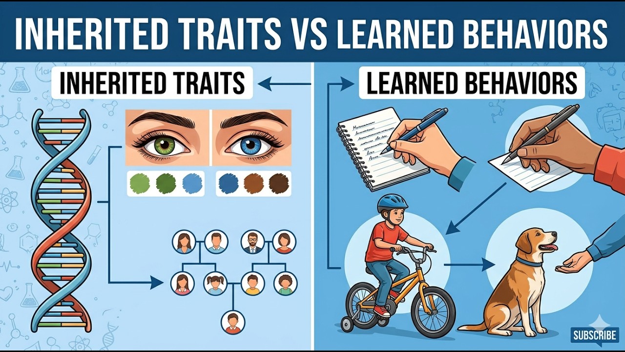 Inherited Traits vs Learned Behaviors