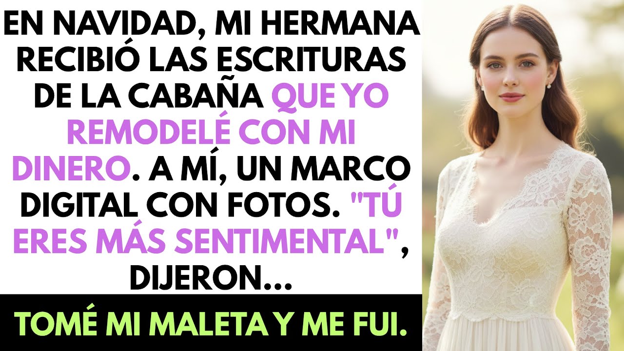 En Navidad, Mis Padres Le Dieron La Cabaña Que Yo Reparé. A Mí, Un Marco Barato...