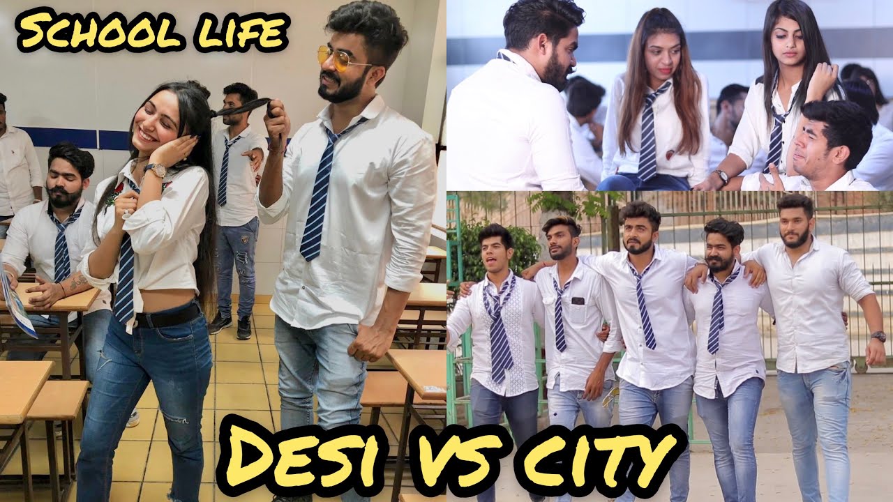 School Life of Desi VS City || Half Engineer