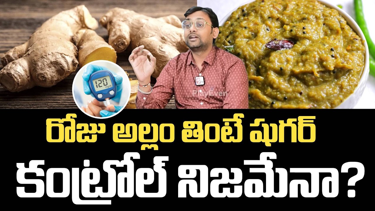 రోజు అల్లం తింటే షుగర్ కంట్రోల్ నిజమేనా? Best Home Remedies To Control Diabetes | Dr Chetan Raj