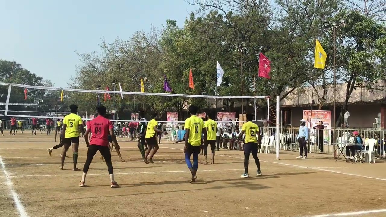 1st SET KAMMAM VS ADILABAD VOLLEYBALL MATCH 🥵✊