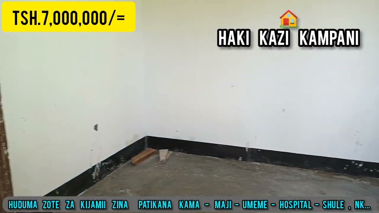 MILIONI 7 NYUMBA INAUZWA IPO CHANIKA ZINGIZIWA MILIONI 7WILAYA YA ILALA DAR ES SALAAM 0717943807