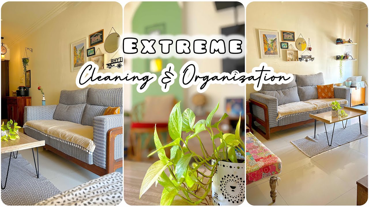 🔥Living Room Deep Cleaning & Decor | Home Cleaning & Organization | Cleaning Motivation
