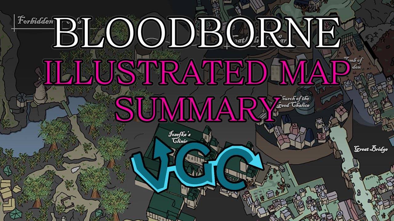 BLOODBORNE Illustrated Map Walkthrough