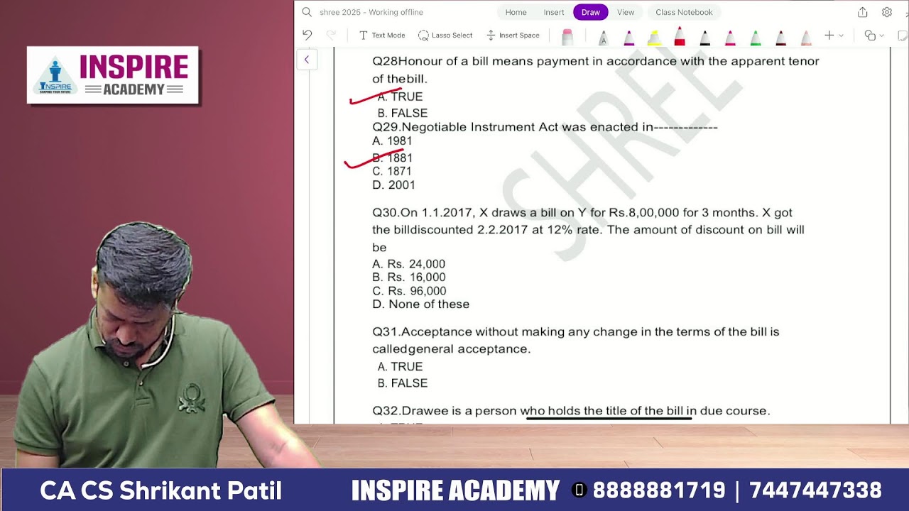 CMA Foundation Accounts Lec 21 | For June 26 Attempt | CA CS Shrikant Patil #cmafoundation