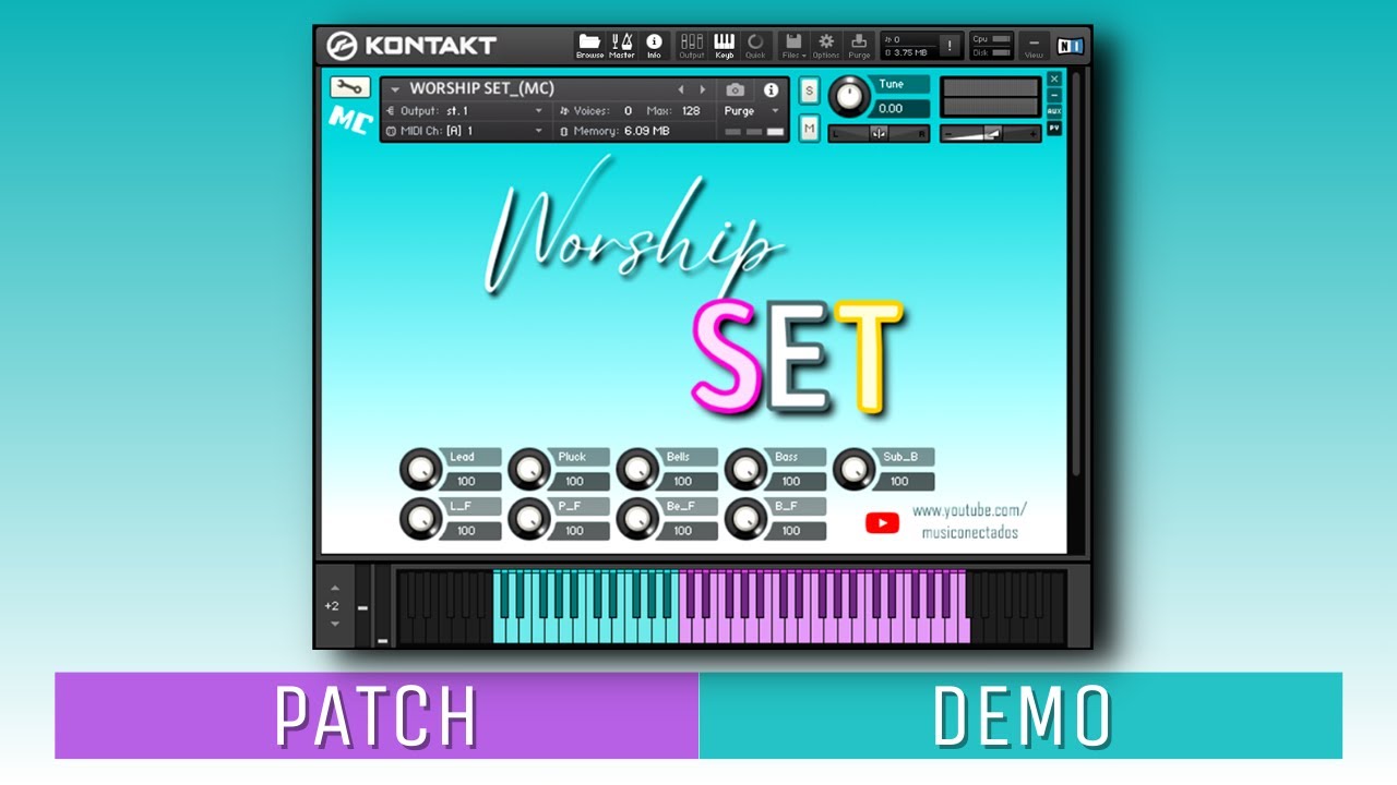 🎹 PATCH para MUCHAS canciones [ WORSHIP SET ] - Kontakt 🔴🔵 #kontakt #worshippiano