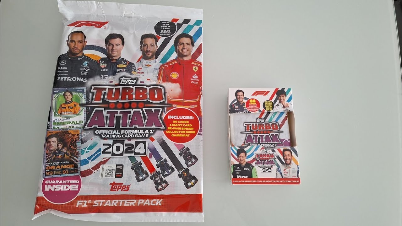 NOWOŚĆ!!! TOPPS TURBO ATTAX 2024 - WOW!!! ZESTAW STARTOWY I DUŻA PUSZKA KOLEKCJONERA. WPADNIE RELIC?
