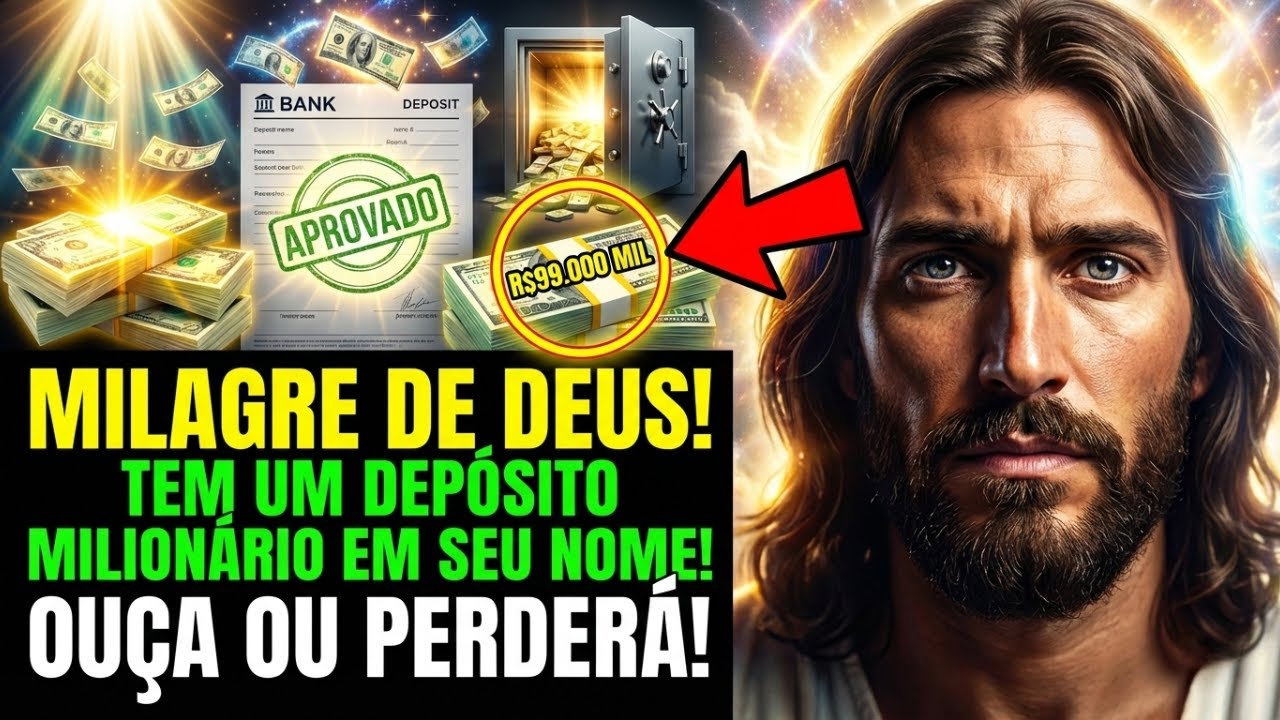 DEUS DIZ: TEM UM DEPÓSITO MILAGROSO DE R$99 MIL EM SEU NOME, NÃO REJEITE, OUÇA COM FÉ