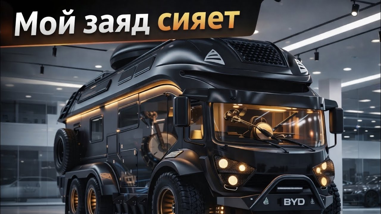 Luxury BYD 6×6 Camper Truck 2026 обзор | Интерьер, Электрическая мощность и Внедорожный монстр