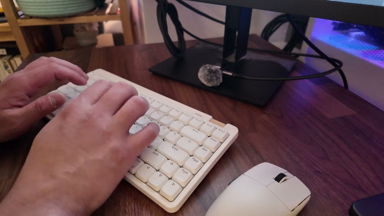 ASMR Typing (No Talking) - Lofree Flow Lite84 keyboard, relaxed typing