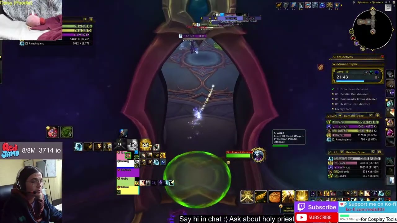 HOLY PRIEST Windrunner Spire 15 - explaining every mechanic - Healer pov