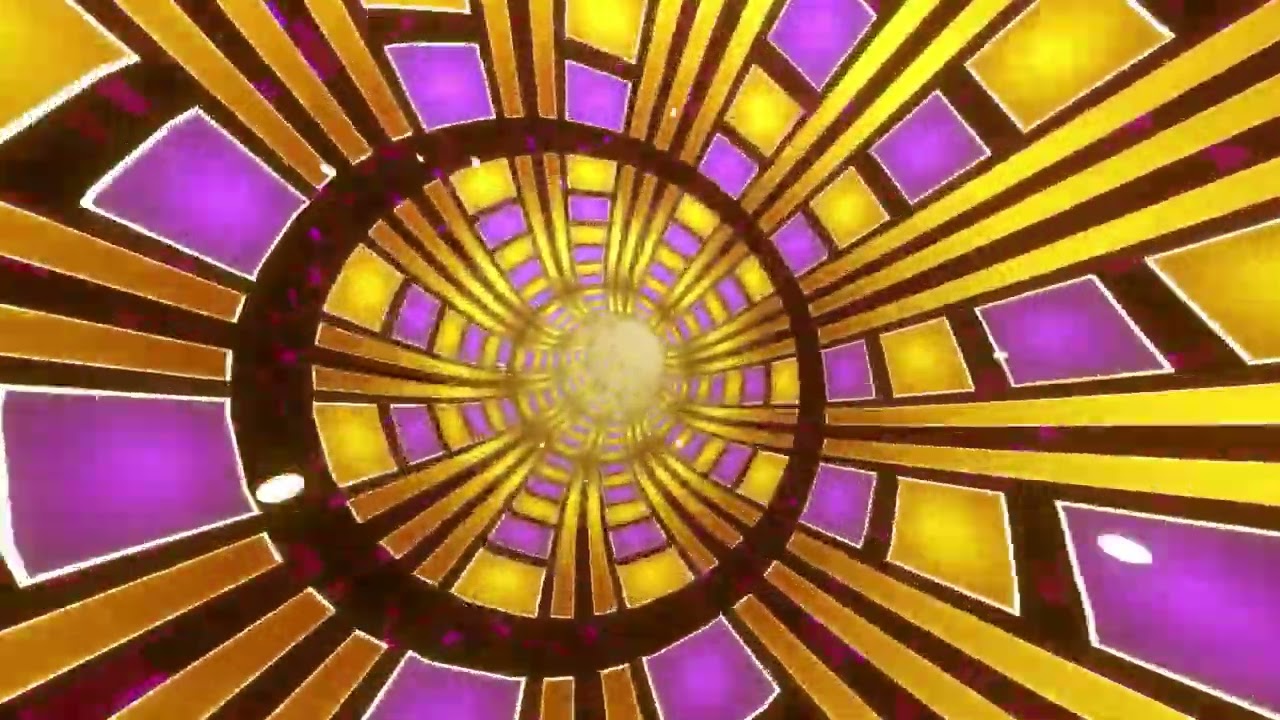 1 Hour Glowing Lights Neon Tunnel Party Disco background   Free Video Loops   Seemless Animation 9