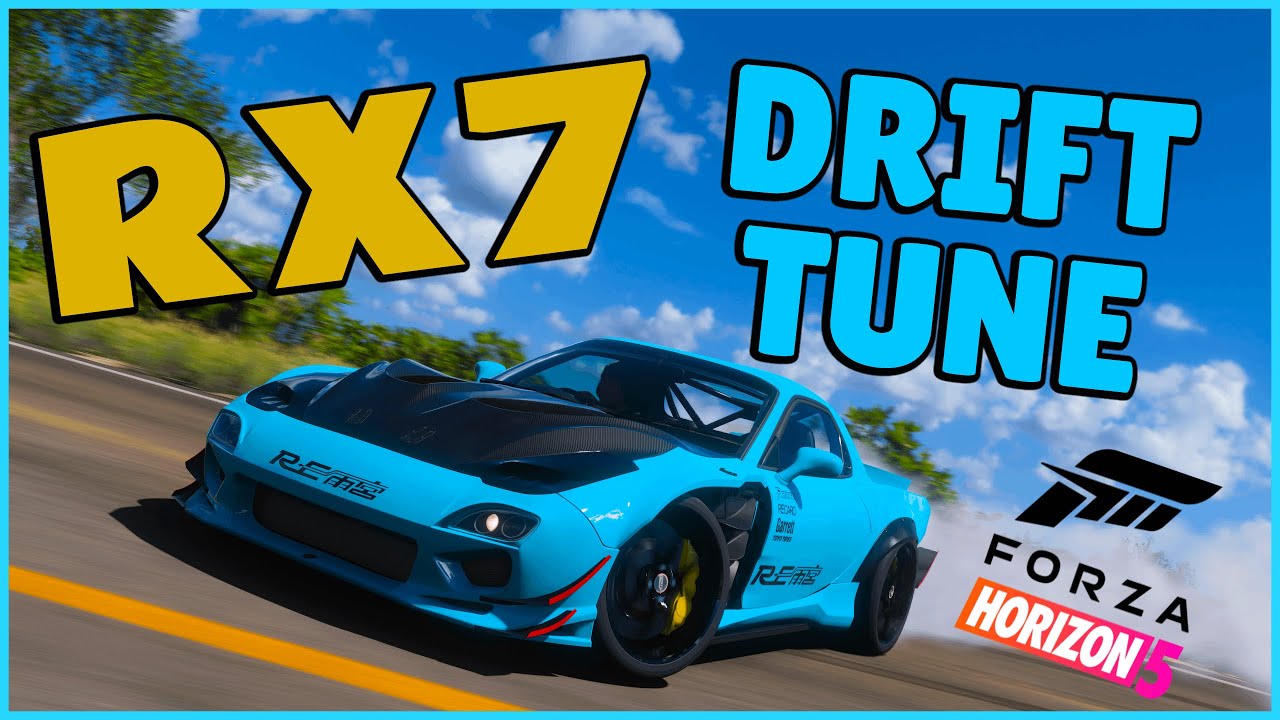 FORZA HORIZON 5 - BEST RX7 DRIFT TUNE - (1997 Mazda FD Rx7 Drift Build/Tune FH5)