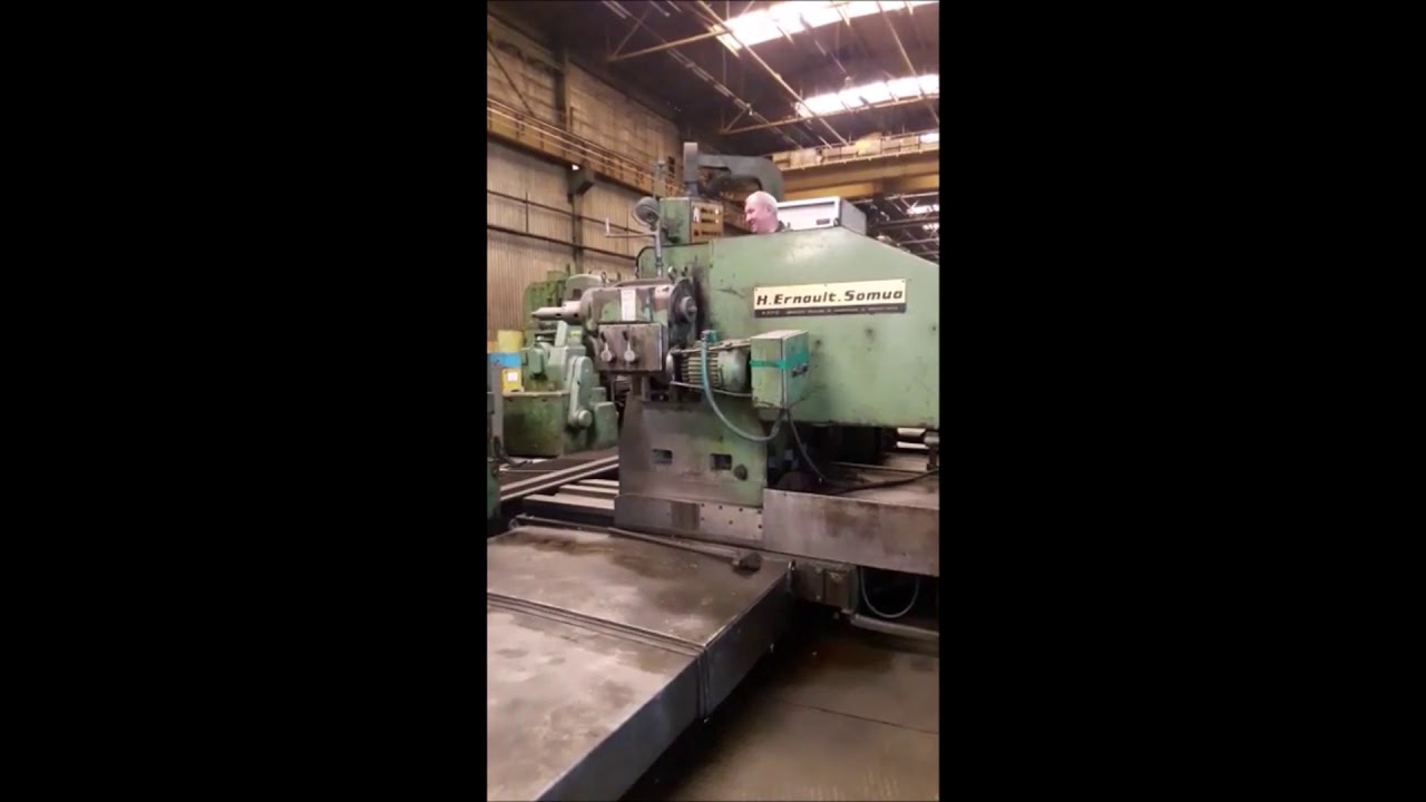 H. ERNAULT. SOMUA 10000 x 2000 CNC Heavy Duty Lathe