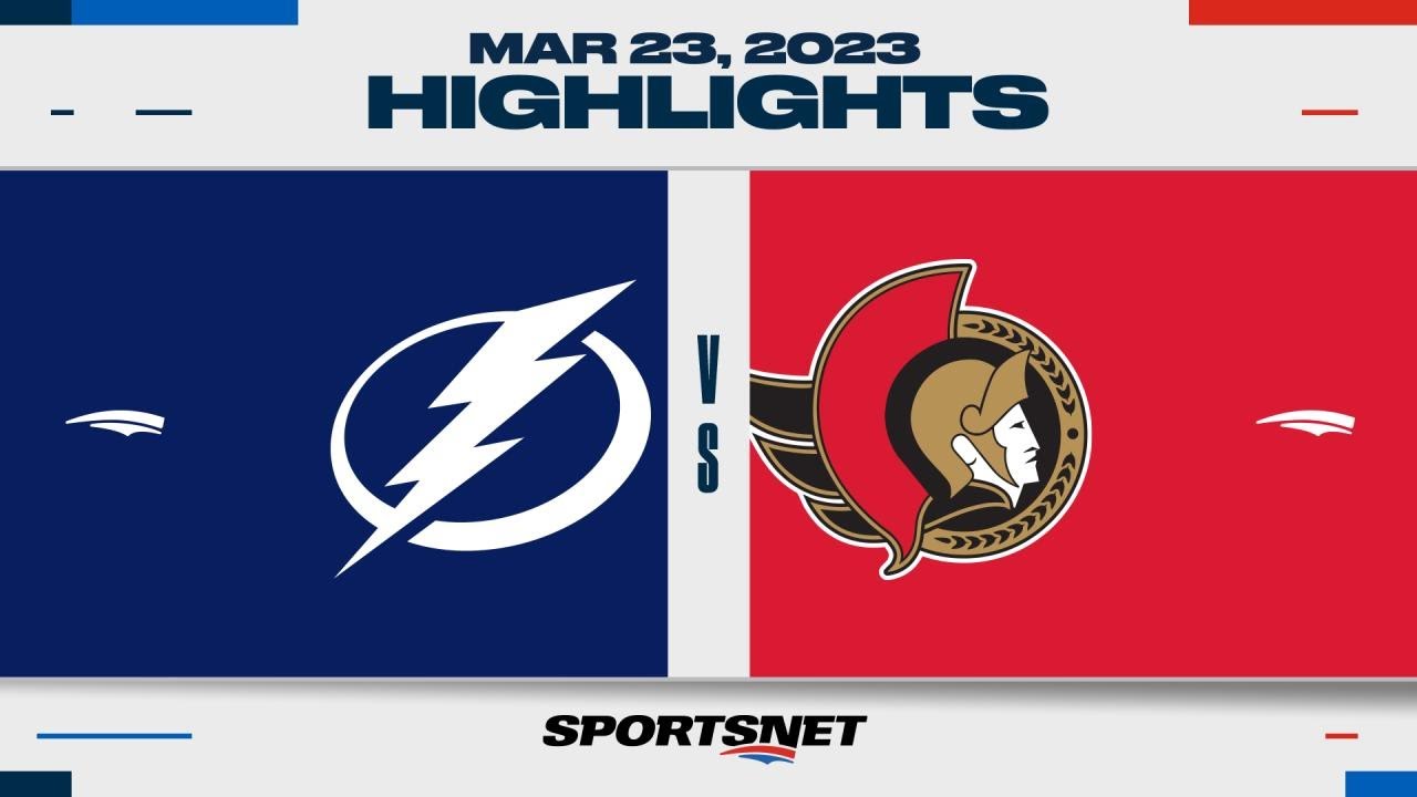 NHL Highlights | Lightning vs. Senators - March 23, 2023