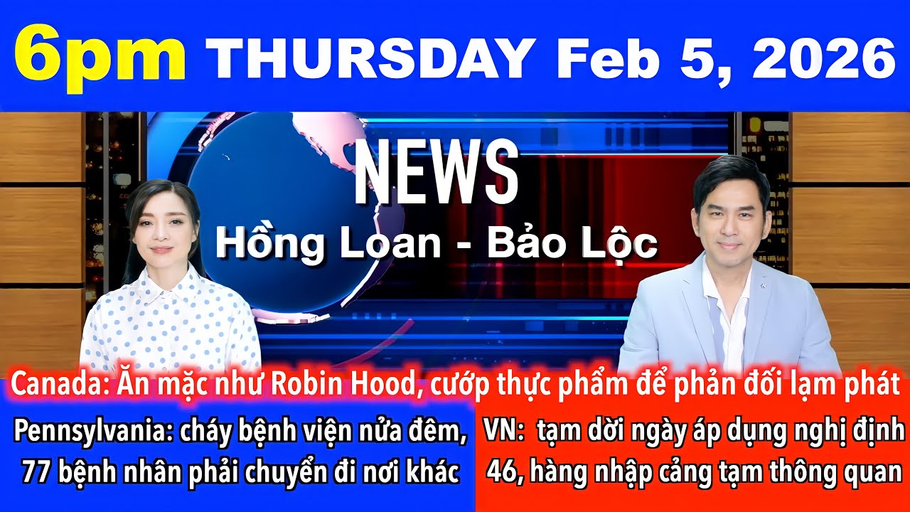 🇺🇸Feb 5, 2026 Canada: Ăn mặc như Robin Hood, cướp thực phẩm phân phối cho dân để phản đối lạm phát