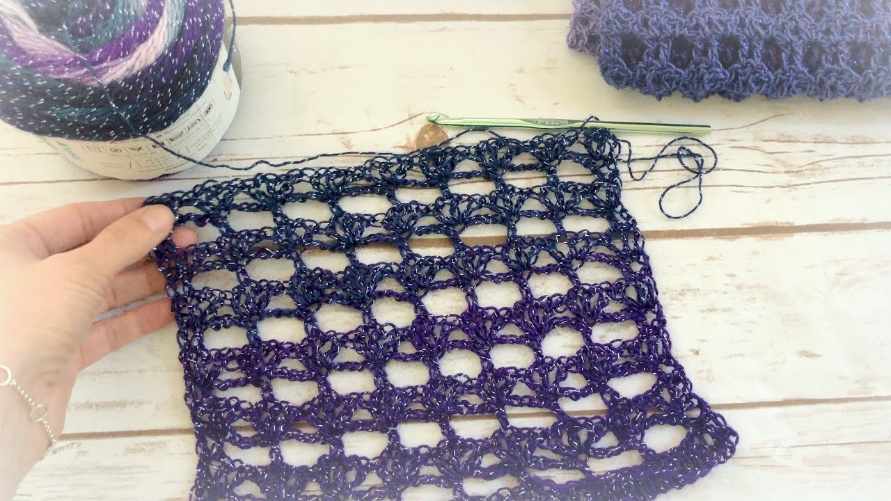 Big Crochet Commission Lacy Scarf 5, Hobbii Universe Yarn, Crochet Story #12