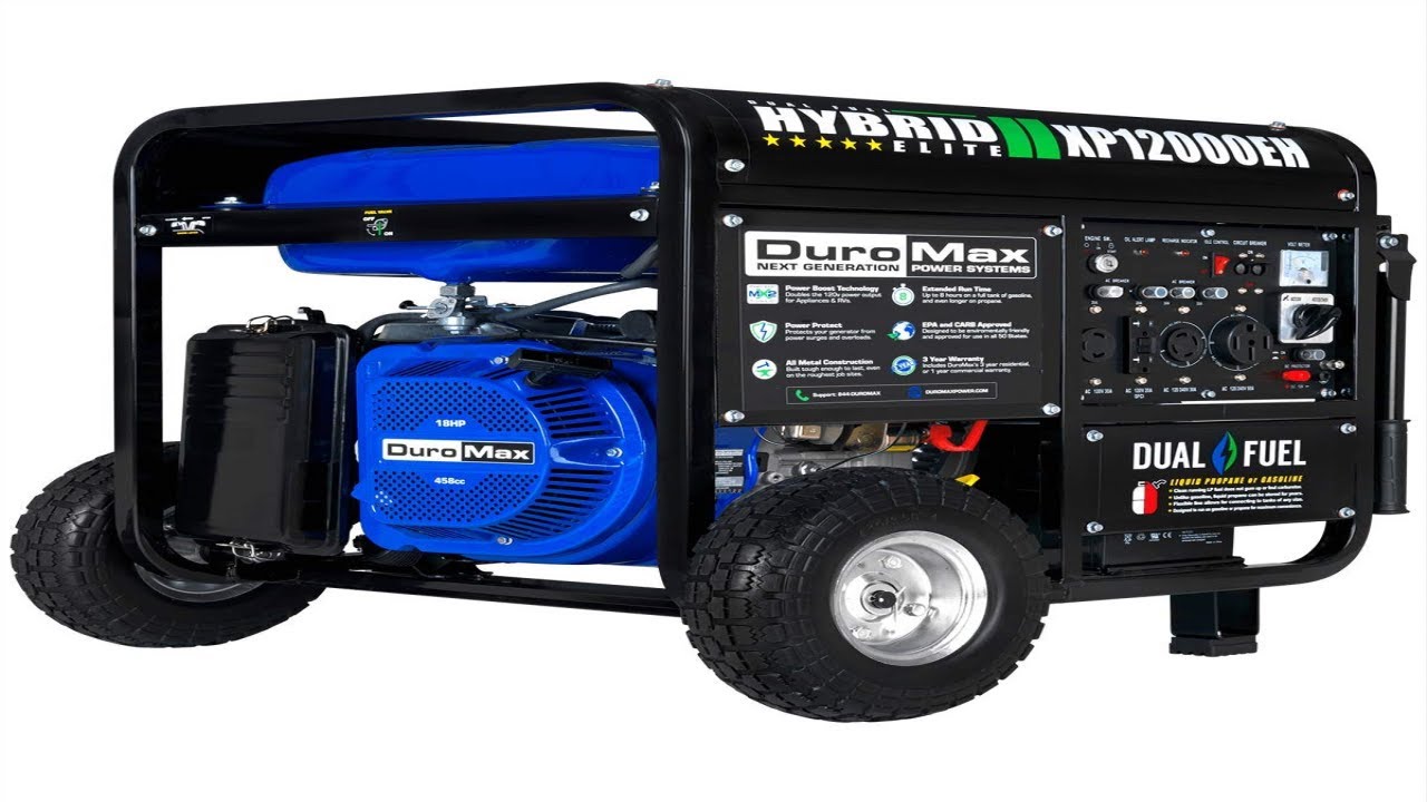 DuroMax XP12000EH Dual Fuel Portable Generator Review 2021 - Super Efficient?