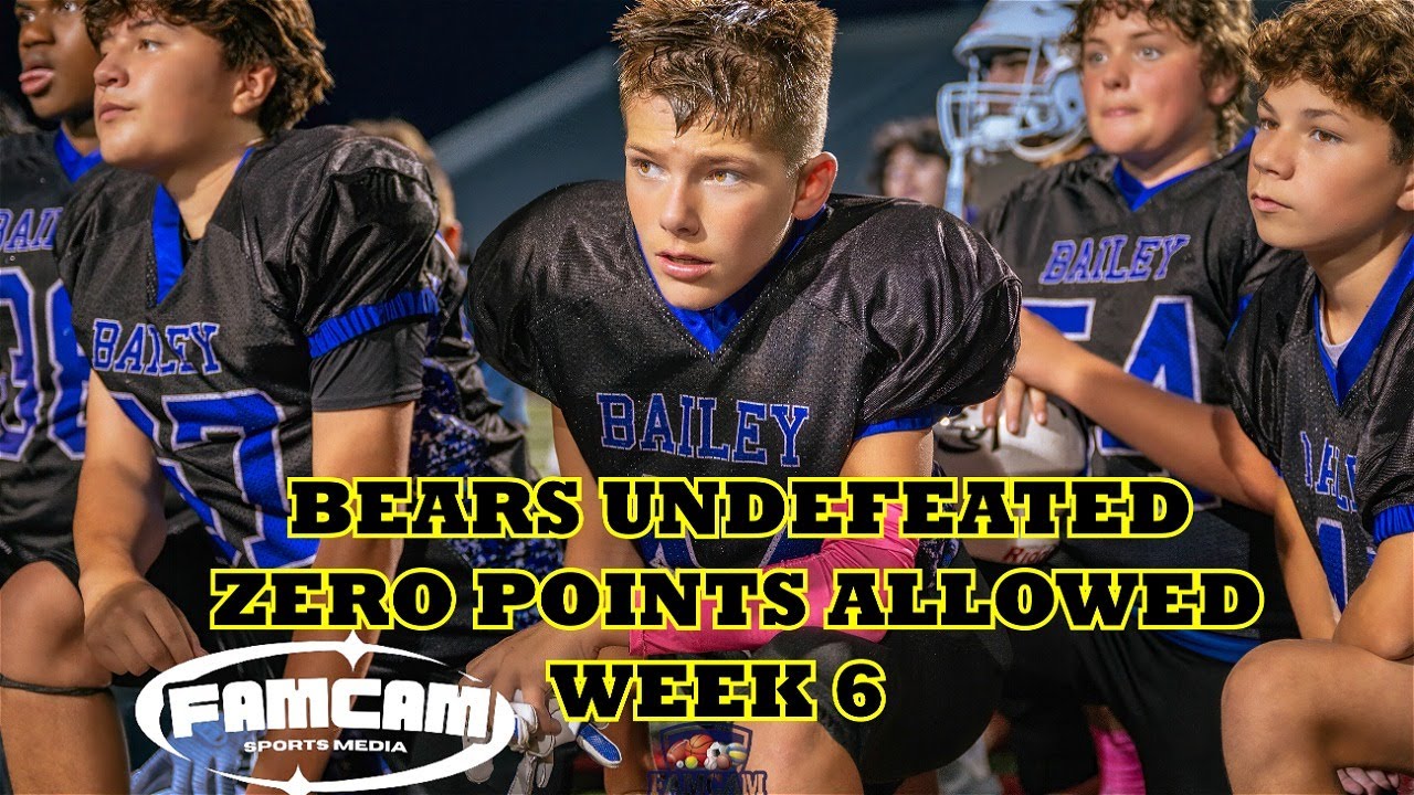 Bears Undefeated: The Homecoming Showdown vs Paredes Pumas - Zero Points Allowed for 6 Weeks!