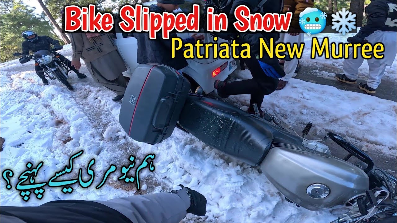 Islamabad to New Murree Patriata | Snow Bike Adventure 🏍️❄️ #newmurree #murree #abubakarbiketrips