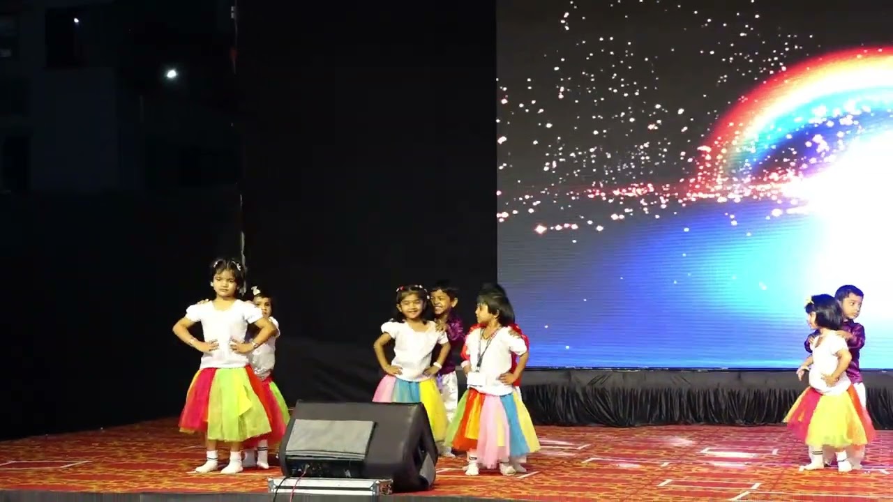 Annual Gathering 2026 Rainbow Kids English Medium School  Nursery  students   dance performance.
