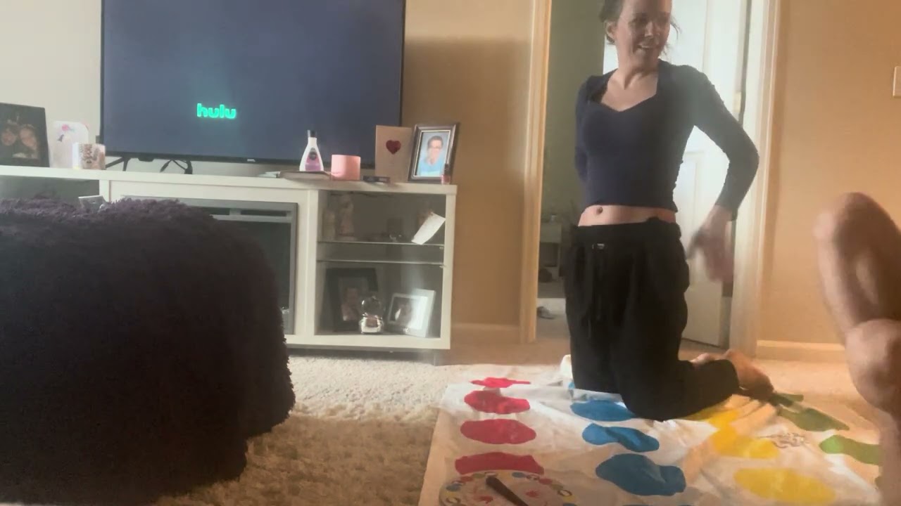 Me and my mom playing Twister