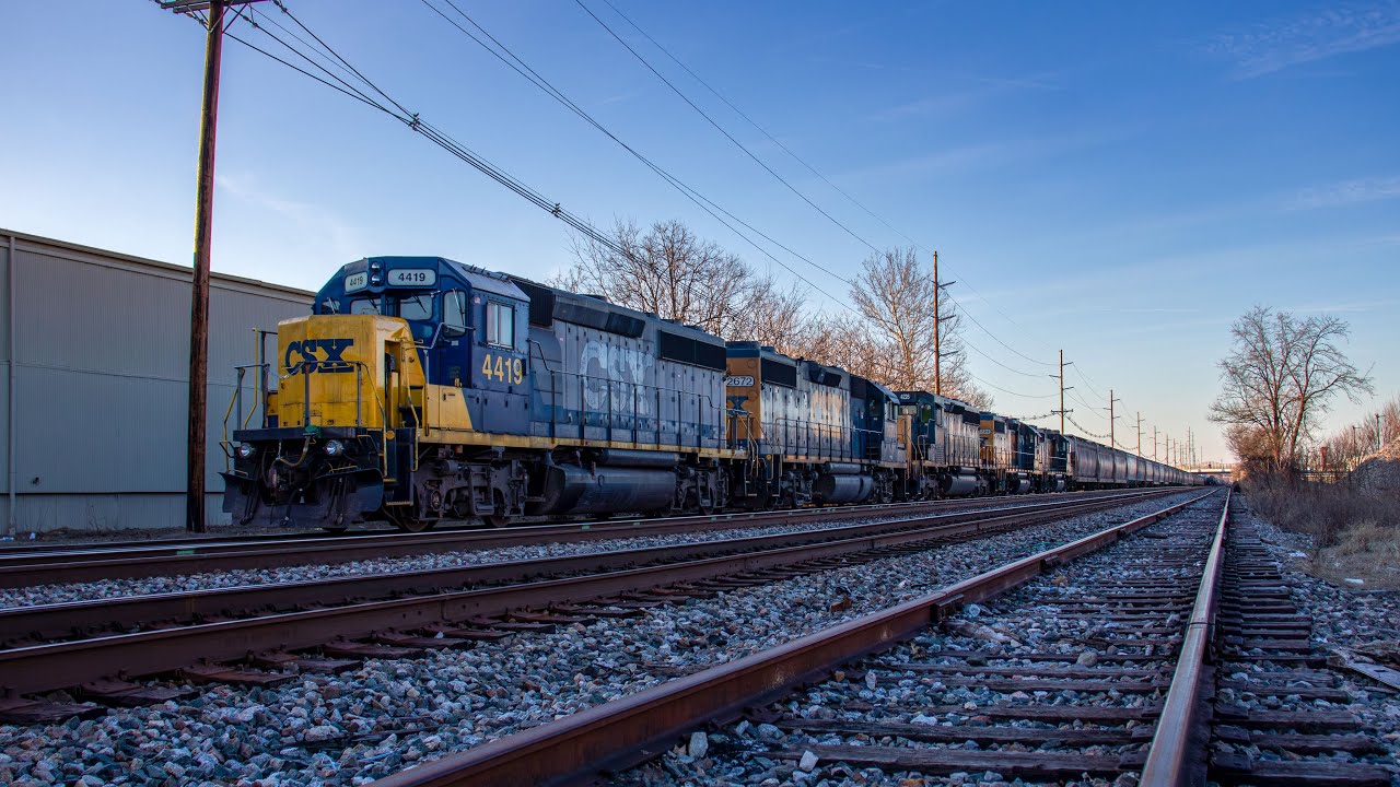 Sunday Railfanning with CSX 4419 YN2 GP40-2, SD70AC Leaders, Heritage Units, and Much More!