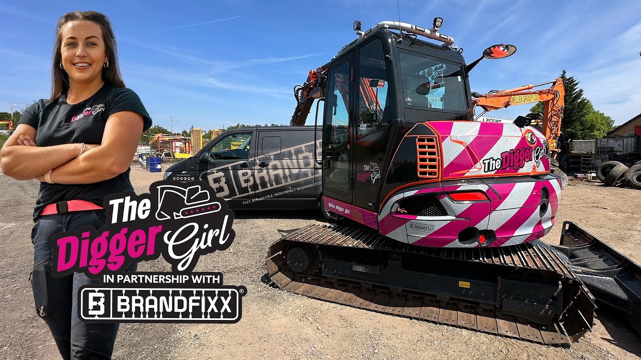 My Kubota Gets Brandfixx Makeover - NEW 'Digger Girl 'Wrap' BTS