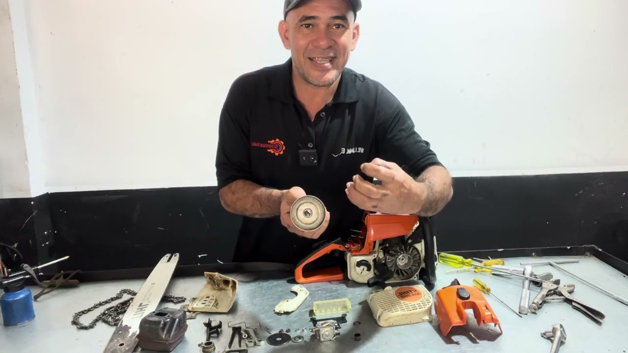 Como revisar  el embrague de una motosierra stihl ms 250