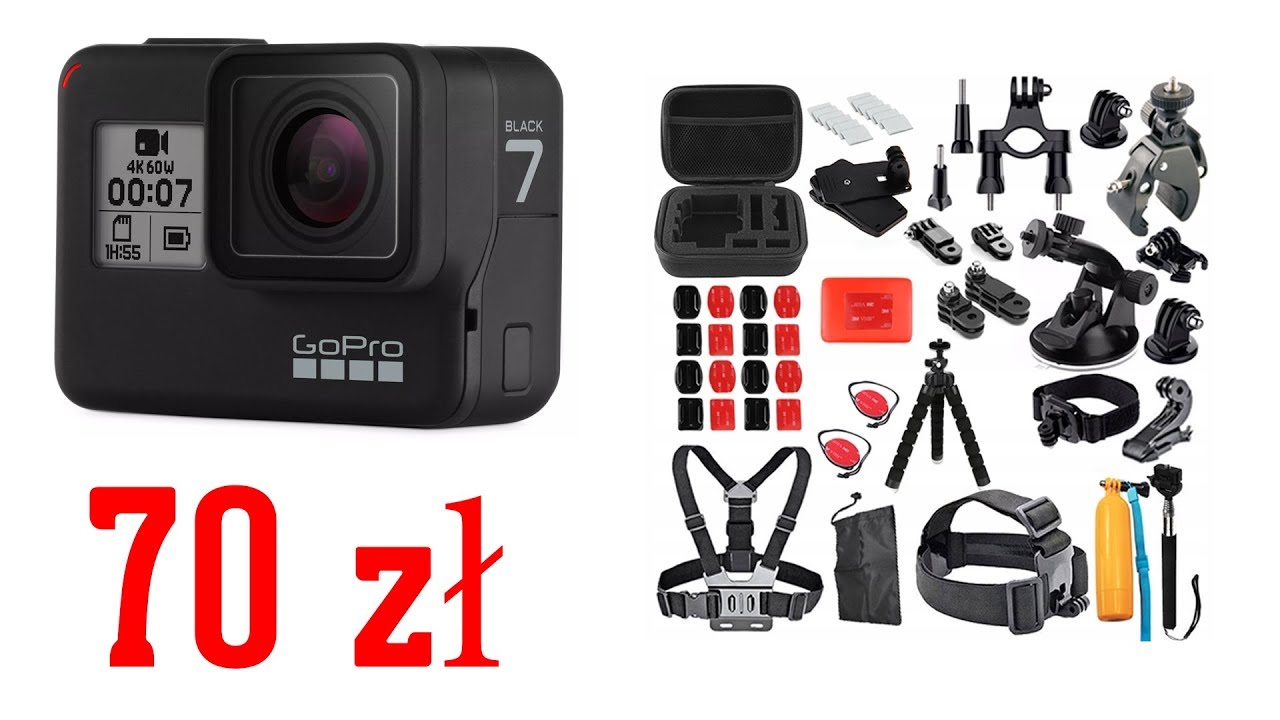Akcesoria do Gopro za 70 zł? [Hero 7] Krótki przegląd