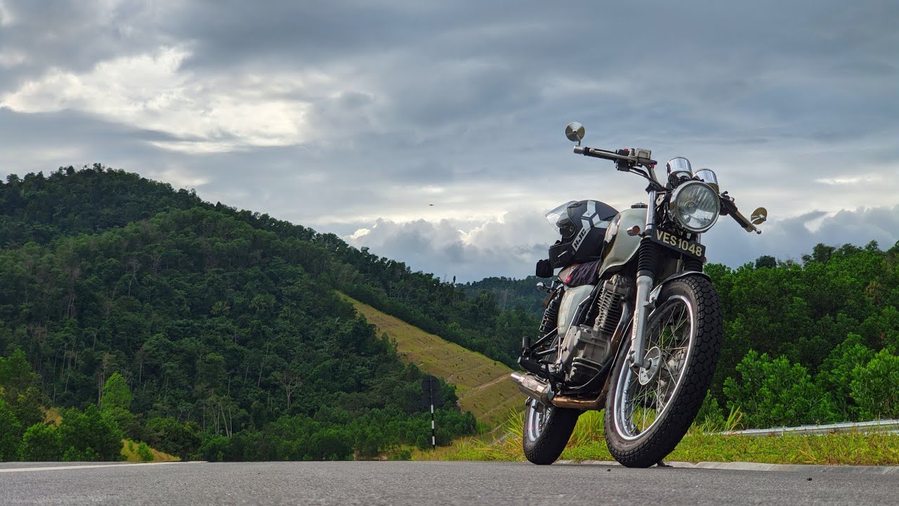 XY400 onboard (solo ride to Temiang bypass)