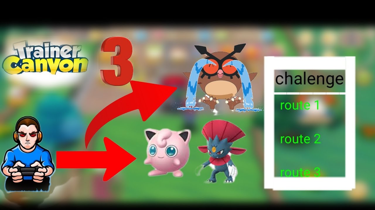 Change in pokemon team || Completing route 1,2&3 || trainer canyon #3