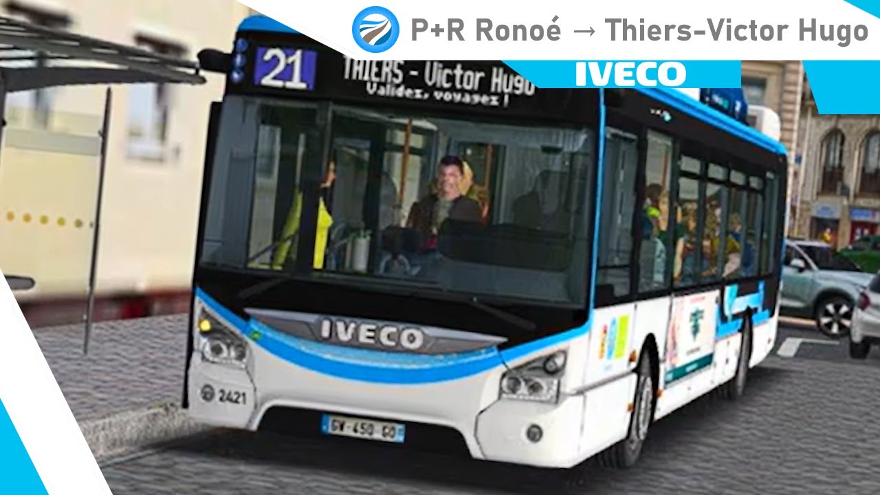 OMSI 2 Saint-Servan v3 | Ligne 21 P+R Ronoé → Thiers-Victor Hugo | Iveco Urbanway Step E.