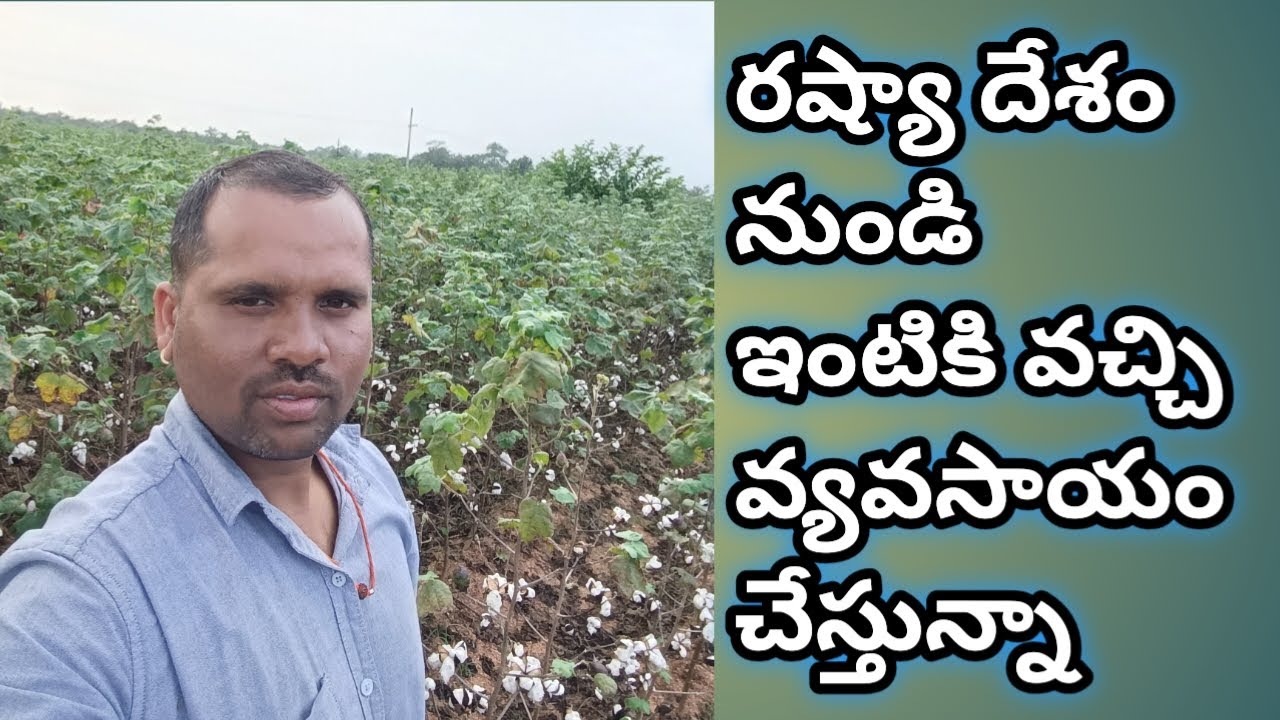 రష్యా దేశం నుండి ఇంటికి వచ్చి వ్యవసాయం చేస్తున్నా!