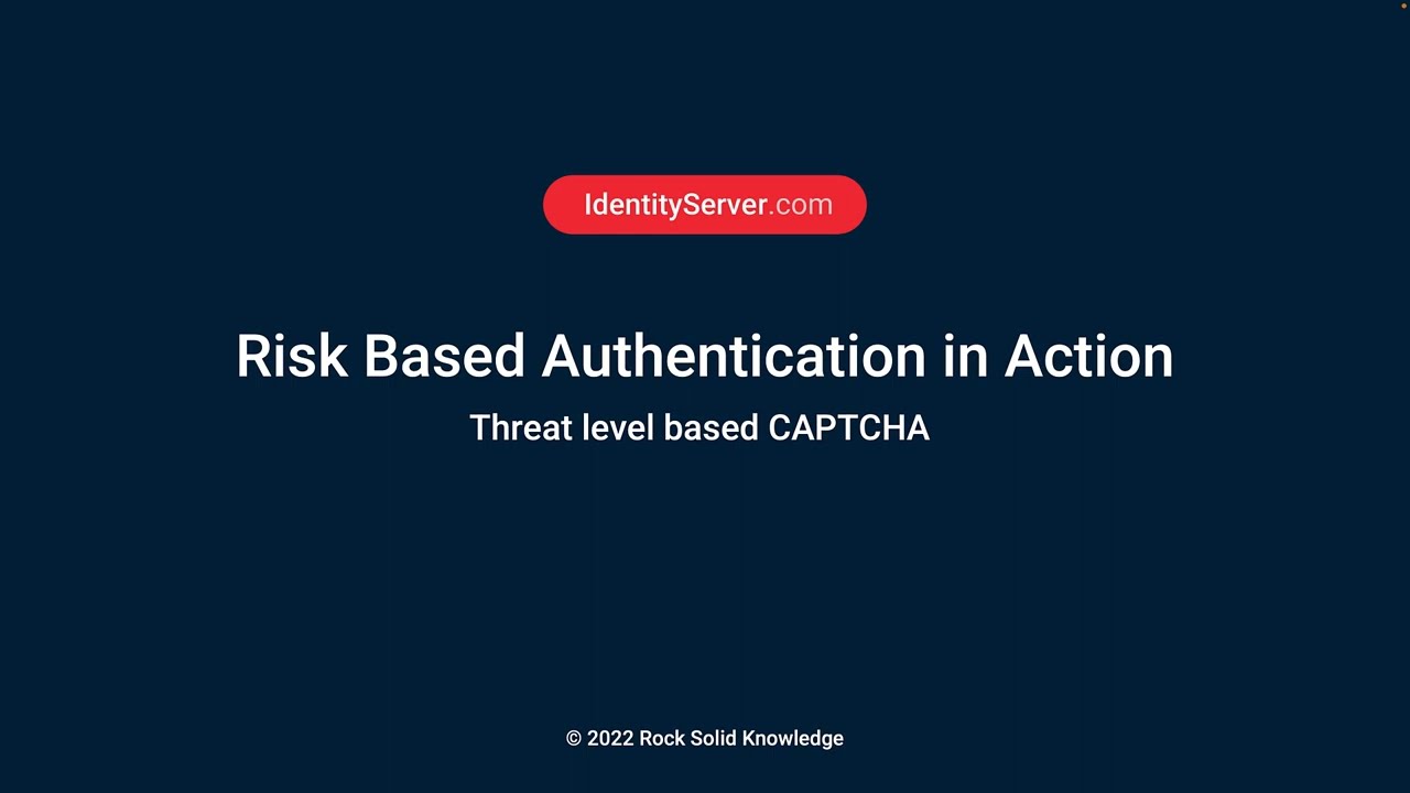 Risk Based Authentication in Action