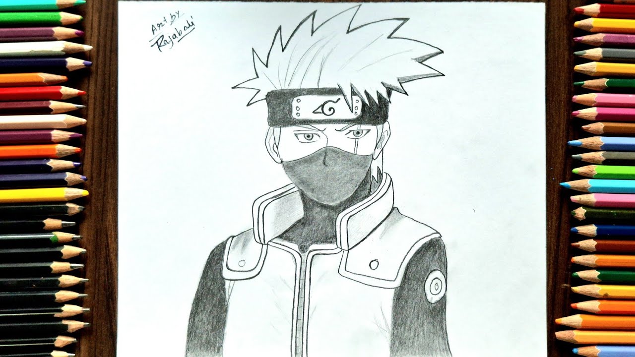 How to Draw Kakashi Hatake||Naruto Drawing Tutorial||easy anime sketch 