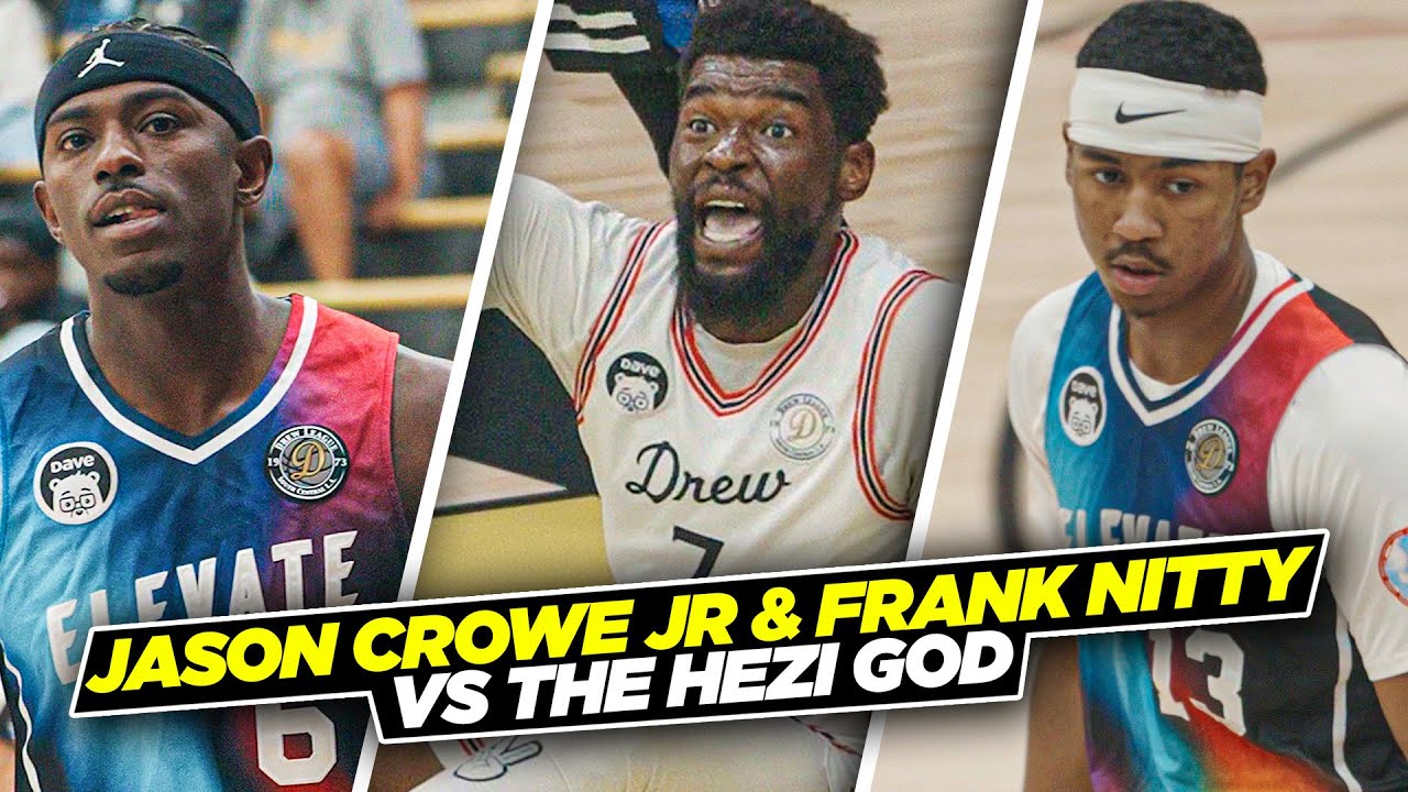 #1 PG Jason Crowe Jr. Drops INSANE 45 Points in Drew League Debut w/ Frank Nitty vs Hezi God!