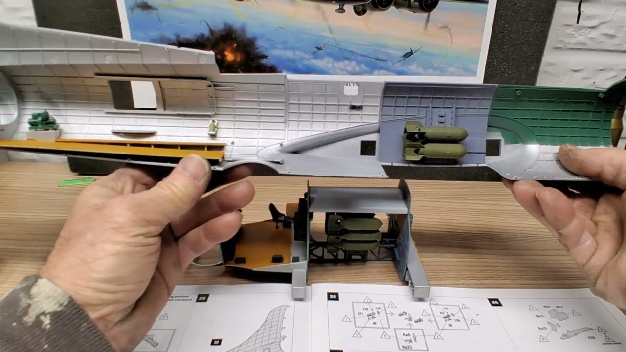 HK Models B-17 1/32 Memphis Belle update #12 fitment issue resolved 