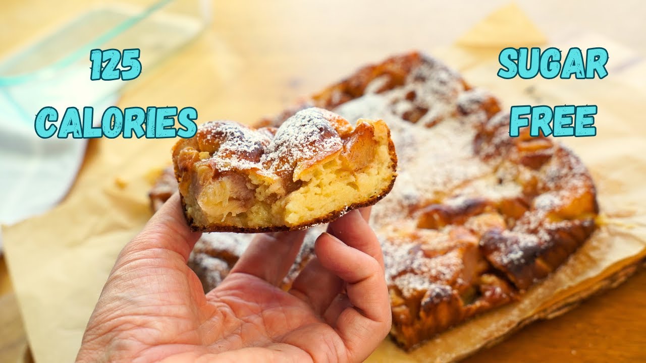 Sugar Free, High Protein Apple Cake | Light, Moist & So Easy!