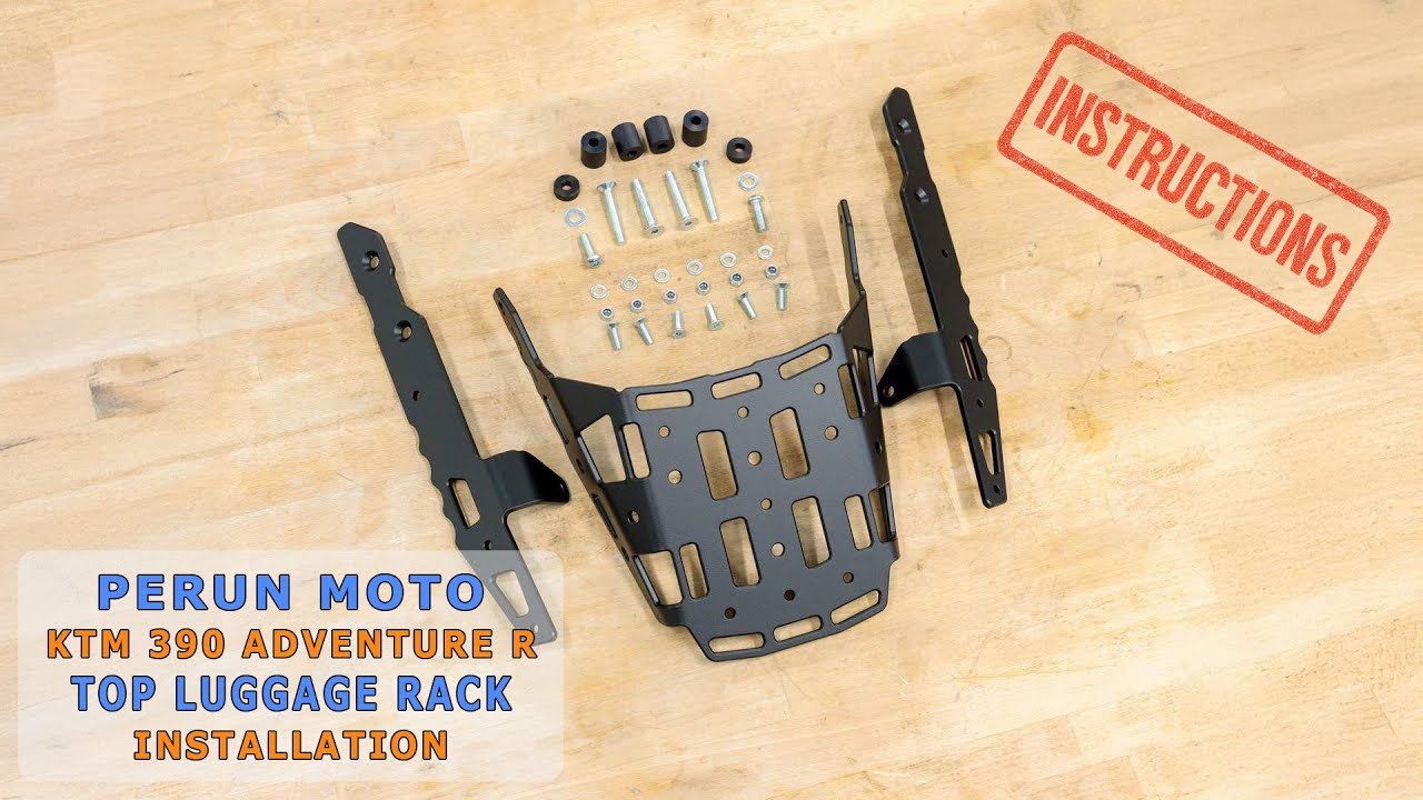 How to Install a Perun Moto Top Luggage Rack on KTM 390 Adventure R / X / Enduro