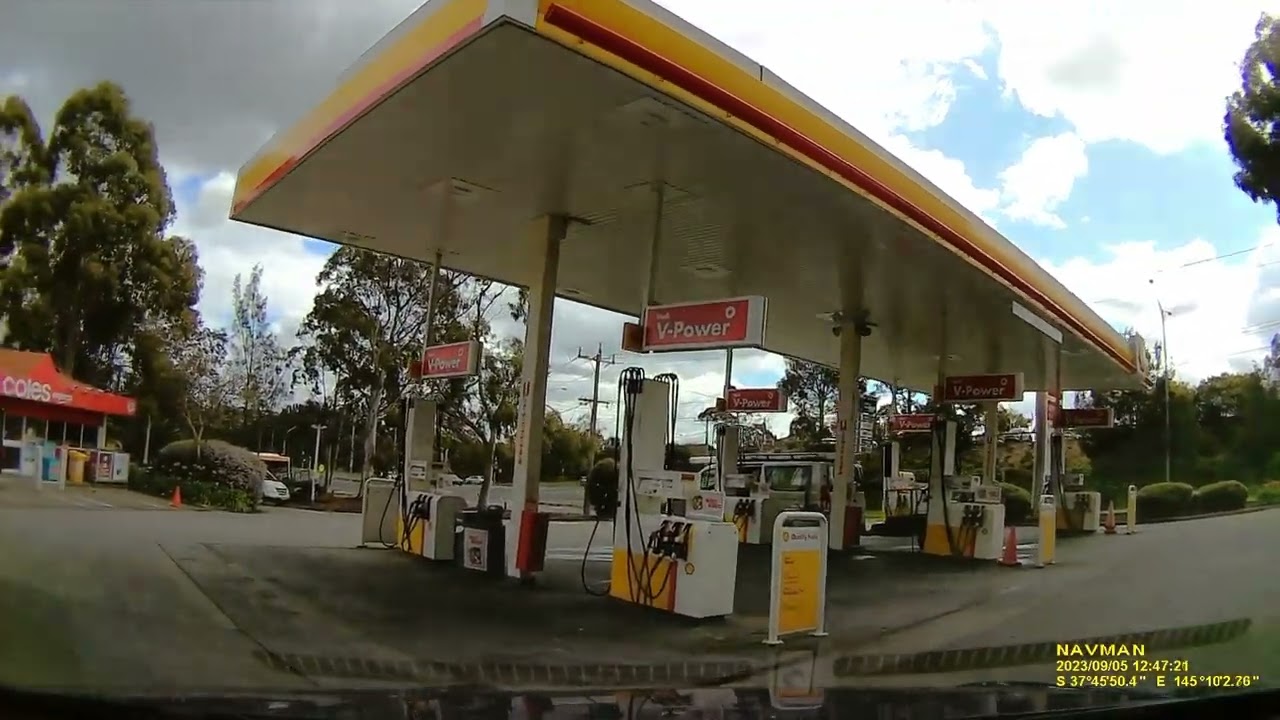 Driving Templestowe to Coles Express car wash, Doncaster Shopping Centre
