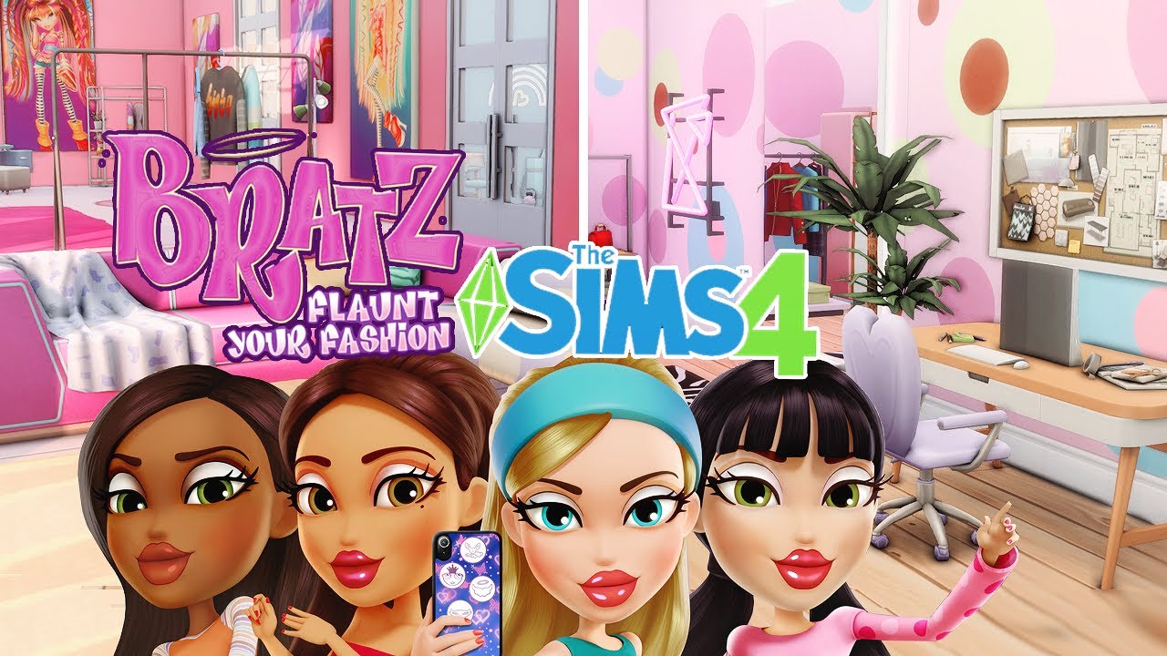 💅💋I built the BRATZ: FLAUNT YOUR FASHION apartment in the Sims 4! 👧💄 | Sims 4 speedbuild 🛠