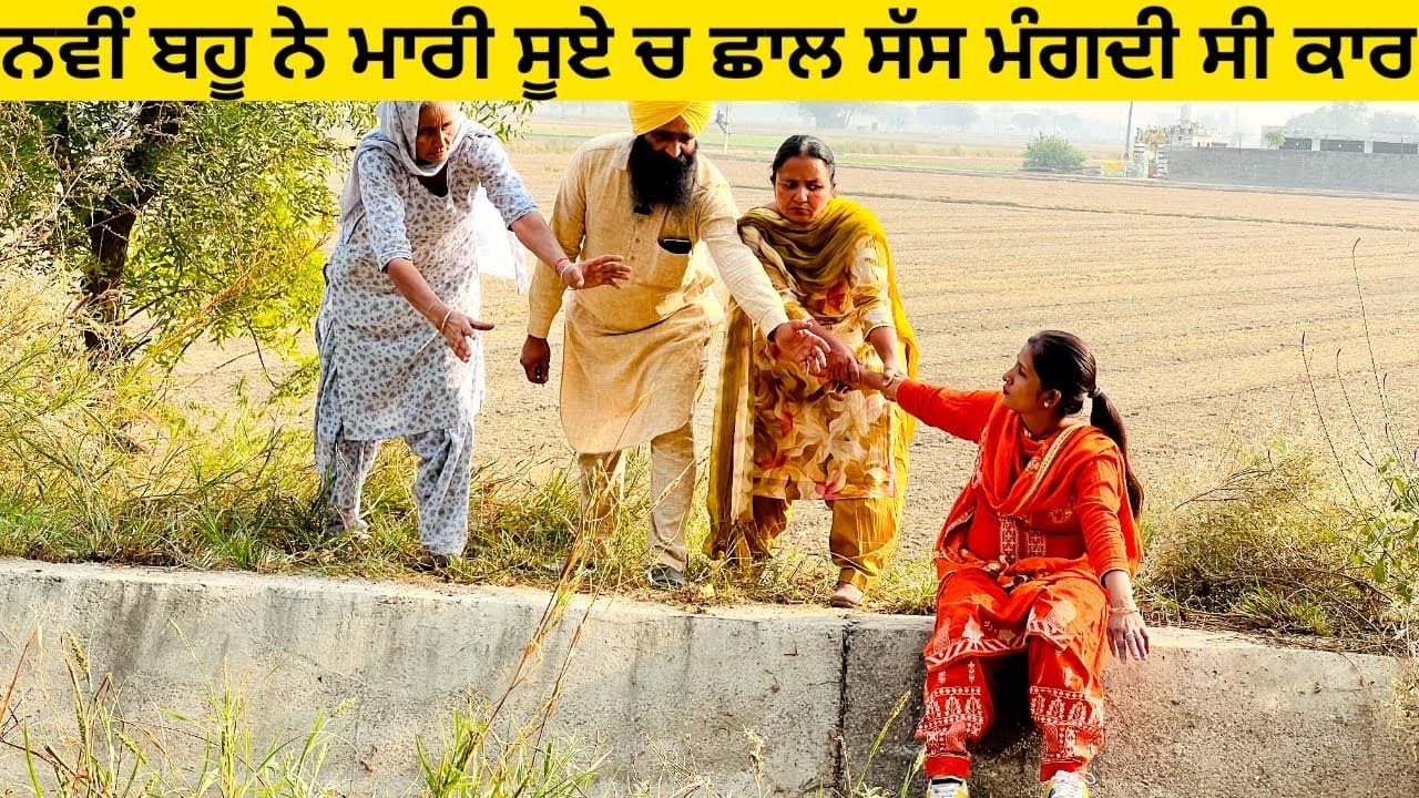 ਨਵੀਂ ਬਹੂ ਨੇ ਮਾਰੀ ਸੂਏ ਚ ਛਾਲ ਸੱਸ ਮੰਗਦੀ ਸੀ ਕਾਰ punjabi short video #wakhrisochchannel #navibahu #car
