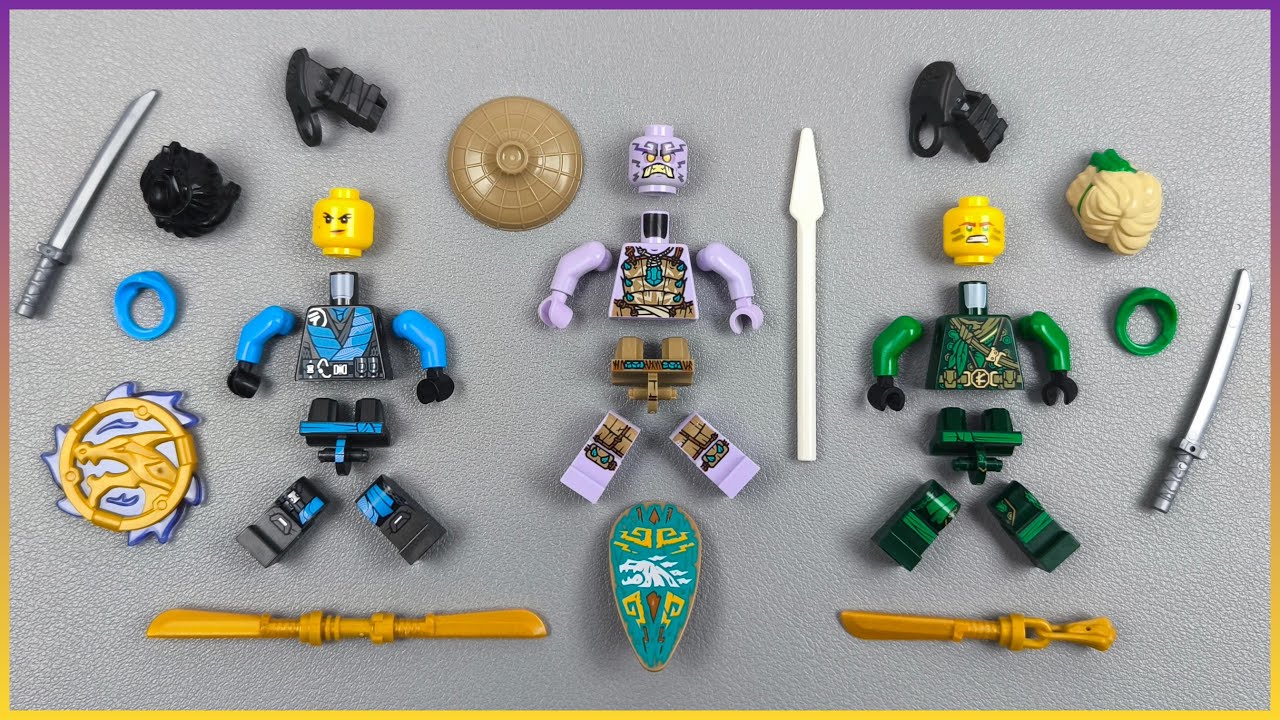 LEGO Ninjago Island Lloyd Nya and Rumble Keeper Minifigures